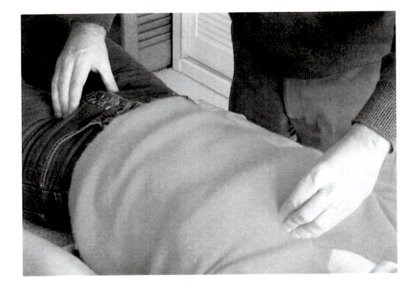 Serge Benhayon inappropriately touching the vulva of a young woman Sacred Esoteric Healing Advanced Level 2 Workshop Manual, 2002, p.71, in use until at least 2011.